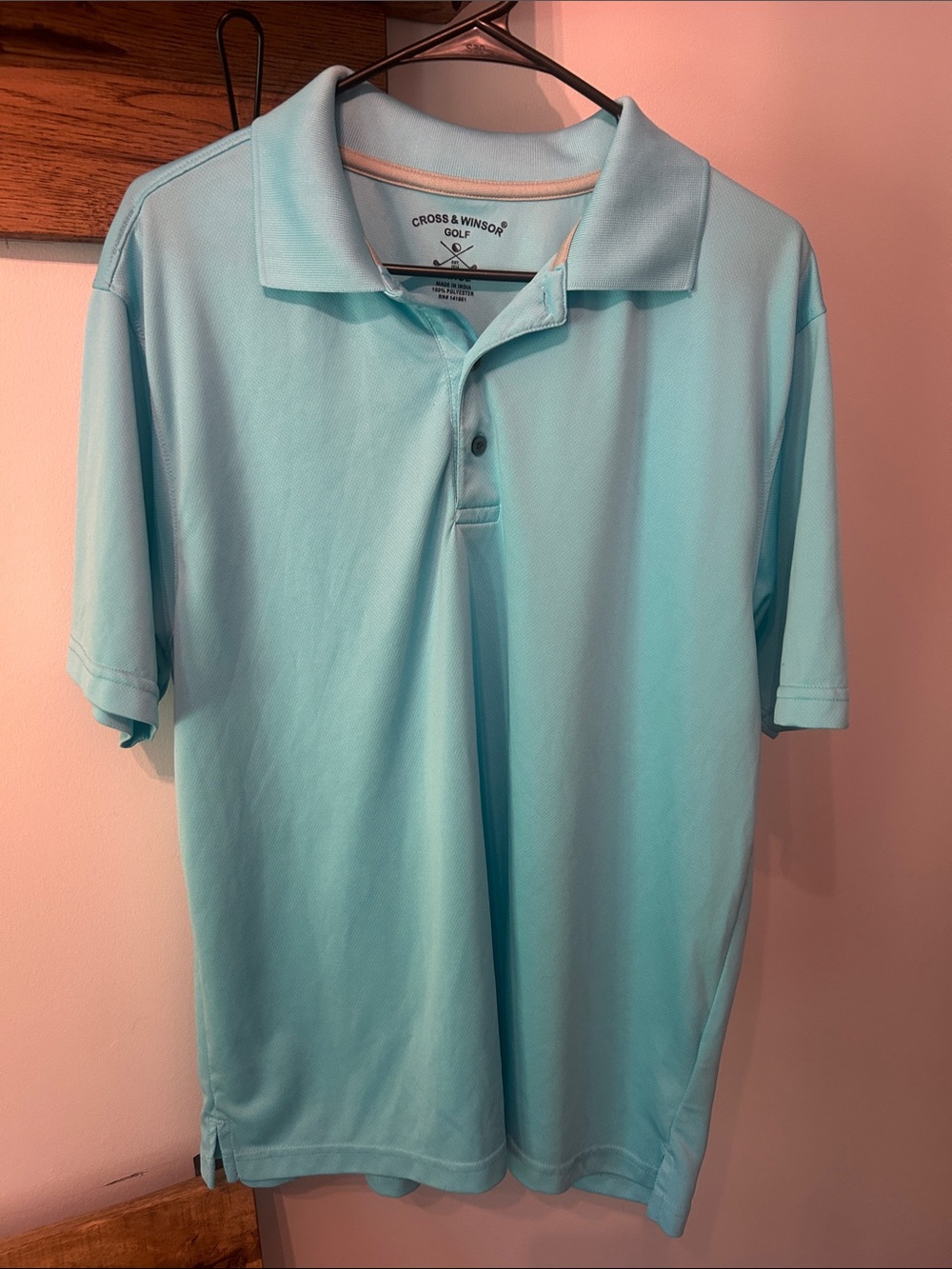 Men’s Golf Light Blue Polo Shirt